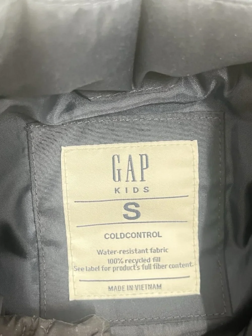 Gap Kids Navy Blue Pufffer Vest Sz Youth Small Full Zip Preppy Classic Outdoor
